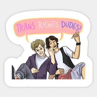 BnT trans rights dudes! Sticker